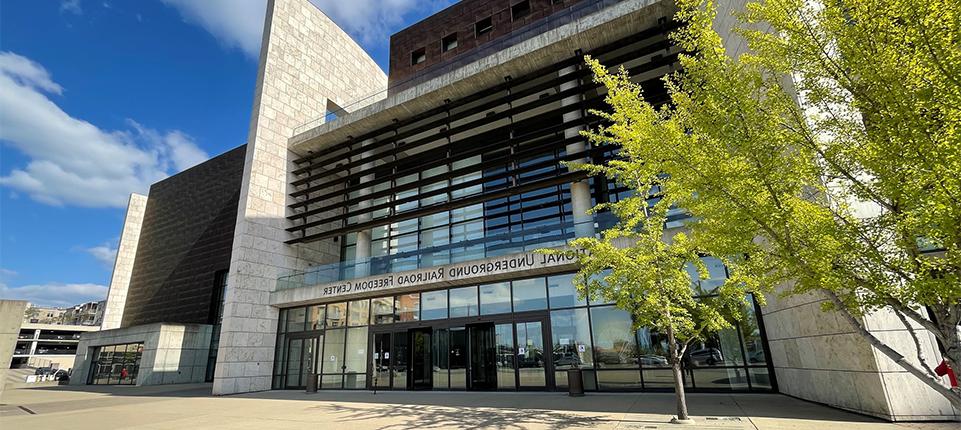 Image of entrance to National Underground Railroad Freedom Center